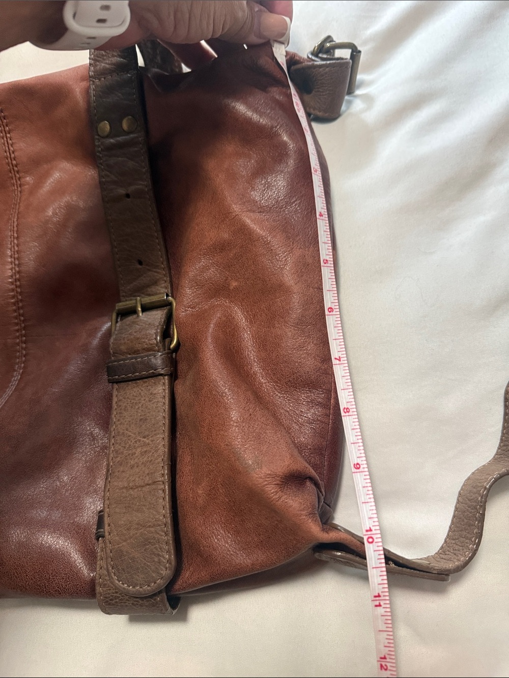 Brown Leather Shoulder Bag - Men Bags